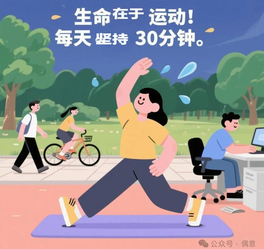 发圈秒赞，健康养生文案-偶意公众号
